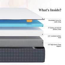Load image into Gallery viewer, Sweetnight Queen Mattress, Breeze 12 Inch Queen Size Mattress, Medium Firm Ventilated Memory Foam Mattresses for Deep Sleep, Supportive & Pressure Relief with CertiPUR-US Certified