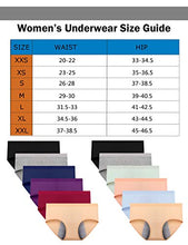Load image into Gallery viewer, JOJOQUEEN Women's Cotton Underwear,Mid Waist Solid Color Ladies Underwear Briefs Multipack Menstrual Panties for Women