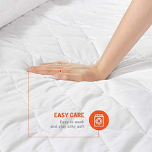 Load image into Gallery viewer, Dual Control Heated Mattress Pad Queen Size | Zone Heating Electric Bed Warmer W/ Auto Shut Off | Fit Up To 15 Inch | 12.5ft Long Cord | Therapeutic & Relieves Sore Muscles/Joints - 60x80 Inch, White