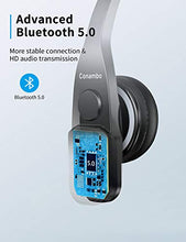 Load image into Gallery viewer, Trucker Bluetooth Headset 5.0 with Microphone Noise Cancelling Wireless Phone Headset 22Hrs Talktime Mute Button for Cell Phones Laptop Office Home Online Class PC Call Center Skype