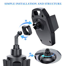 Load image into Gallery viewer, Car Cup Holder Phone Mount, Adjustable Automobile Cup Holder Smart Phone Cradle Car Mount with a Flexible Long Neck Compatible for Cell Phones iPhone Xs Max/X/8/7 Plus/Galaxy and All Smartphones