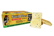 Load image into Gallery viewer, St. Albans Bay Suet Plus High Energy Suet Cakes, 20 Pack of 11 oz. Suet Cakes for Wild Birds