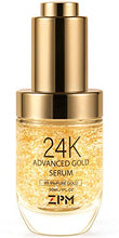 Load image into Gallery viewer, 24K Gold Anti Aging Face Serum Moisturizer Enriched with Vitamin C Serum, Hyaluronic Acid, Vitamin E Cream for Day and Night Wrinkle Reduction, Re-activate Skin Youth (1FL.OZ)