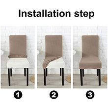 Load image into Gallery viewer, Dining Room Chair Slipcovers Dining Chair Covers Parsons Chair Slipcover Stretch Chair Covers for Dining Room Set of 6,Khaki
