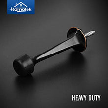 Load image into Gallery viewer, HOMOTEK 4 Pack Heavy Duty Solid Rigid Door Stop with Soft Rubber Tip, Zinc Die Cast Door Stopper Protect Wall & Door, Oil Rubbed Bronze