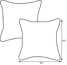 Load image into Gallery viewer, Pillow Perfect 498522 Outdoor/Indoor New Geo Throw Pillows, 18.5" x 18.5", Red, 2 Pack