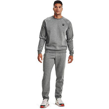 Load image into Gallery viewer, Under Armour Men's Rival Fleece Pants , Pitch Gray Light Heather (012)/Onyx White , 3X-Large