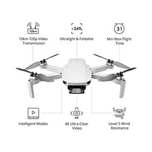 Load image into Gallery viewer, DJI Mini 2 Fly More Combo – Ultralight Foldable Drone, 3-Axis Gimbal with 4K Camera, 12MP Photos, 31 Mins Flight Time, OcuSync 2.0 10km HD Video Transmission, QuickShots, Gray