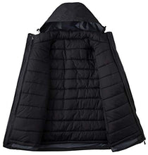 Load image into Gallery viewer, Wantdo Men's Mountain Waterproof Ski Jacket Winter Snow Coat Windproof Rain Jacket Black S