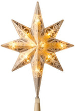 Load image into Gallery viewer, National Tree Company Pre-lit Artificial Christmas Tree Topper | Includes Pre-strung Multi-Color LED Lights | Bethlehem Star - 11 Inch