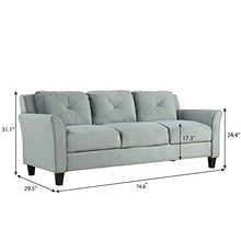Load image into Gallery viewer, Harper & Bright Designs 3 Pieces Living Room Sets, Living Room Furniture Sofa Set Include Armchair Loveseat Couch