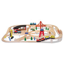 Load image into Gallery viewer, Melissa & Doug Wooden Railway Set