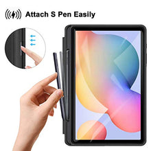 Load image into Gallery viewer, ZtotopCase Galaxy Tab S6 Lite 10.4" Case with Pen Holder, Auto Wake/Sleep, Slim PU Lightweight Trifold Stand Folio Cover for 2020 Samsung Galaxy S6 Lite Tablet Model SM-P610/P615 - Black