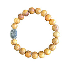 Load image into Gallery viewer, Handmade Palo Santo Bracelet Negative Energy Protection Yoga Wellness Gift for Women Made in USA Fits 6 inch Wrist Stretch (Small Wrist)