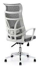 Load image into Gallery viewer, Allguest Office Chair Home Computer Chair White High Back Armrest Ergonomic Adjustable Lumbar Support Mesh Nylon AG-876FH-W