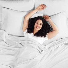 Load image into Gallery viewer, 7 Piece Split King Sheets - Bed Sheets Split King Size – Bed Sheet Set Split King Size - 7 PC Sheets - Deep Pocket Sheets Microfiber Bedding Sets Hypoallergenic Sheets - Split King - Silver Light Gray