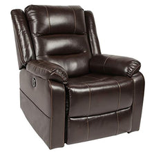 Load image into Gallery viewer, Esright Power Lift Chair Faux Leather Electric Recliner for Elderly, Heated Vibration Massage Sofa with Side Pockets, USB Charge Port & Remote Control, Dark Brown