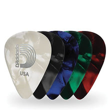 Load image into Gallery viewer, D'Addario Assorted Pearl Celluloid Guitar Picks, 10 Pack, Medium