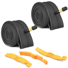 Load image into Gallery viewer, 2 Pack Bike Tube with 3 Tire Levers, 20"×1.75/1.95/2.10/2.125 Bicycle Inner Tube Tyres Road MTB Bike Interior Tire Tube Anti Puncture Tube for Bike Bicycle Tire (20”×1.75/2.125)