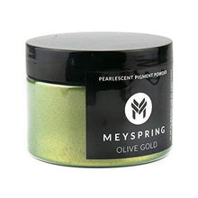 Load image into Gallery viewer, MEYSPRING Olive Gold Epoxy Resin Color Pigment - 50 Grams - Great for Resin Art and UV Resin