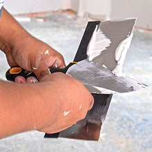 Load image into Gallery viewer, DEWALT Stainless Steel Taping Knife & Mud Pan Set + FREE BONUS 6" Soft Grip Putty Knife | 8/10/12" Blades + 14" Mud Pan | Soft Grip Handles | DXTT-3-174