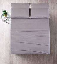 Load image into Gallery viewer, JSD Ultra Soft Brushed Microfiber Sheet Set 4 Piece, Light Grey Twin Sheets Extra Deep Pocket 100 GSM Hotel Quality Sheets, Durable Wrinkle Free