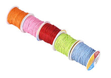 Load image into Gallery viewer, Mandala Crafts 1mm 109 Yards Jewelry Making Beading Crafting Macramé Waxed Cotton Cord Thread (Lilac)