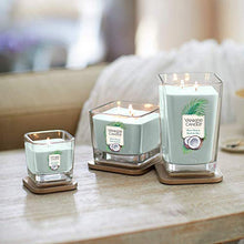 Load image into Gallery viewer, Yankee Candle Elevation Collection with Platform Lid Medium 3-Wick Square Scented Candle, Shore Breeze