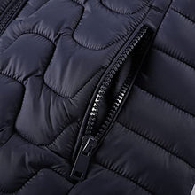 Load image into Gallery viewer, QLZ Girls Long Down Coat,Puffer Jacket,3-14 Years,Double-sided Wear,Camouflage