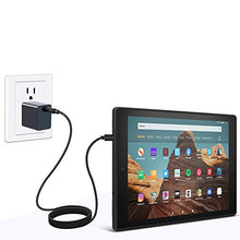 Load image into Gallery viewer, Fire HD 10 Tablet (64 GB, Plum, With Special Offers) + Amazon Standing Case (Plum) + 15W USB-C Charger