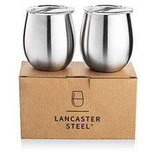 Load image into Gallery viewer, Stainless Vacuum Insulated Wine Tumbler with Lid - 8oz Wine Glass (2)