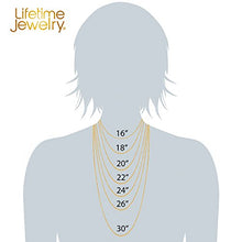 Load image into Gallery viewer, Lifetime Jewelry 2mm Rope Chain Necklace 24k Real Gold Plated for Women and Men (Gold, 26)