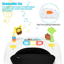 Load image into Gallery viewer, INFANS Foldable Baby Walker, 3 in 1 Toddler Walker Bouncer, Learning-Seated, Walk-Behind, Music, Adjustable Height, High Back Padded Seat, Detachable Trampoline Mat, Activity Walker with Toys, Black