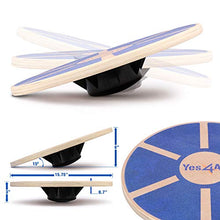 Load image into Gallery viewer, Yes4All Wooden Wobble Balance Board – Exercise Balance Stability Trainer 15.75 inch Diameter - Blue - ²L6CJZ