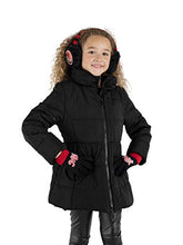 Load image into Gallery viewer, Disney Toddler Winter Earmuffs and Kids Gloves, Minnie Mouse Ear Warmers, Black, Little Girls, Ages 4-7