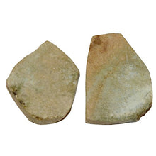 Load image into Gallery viewer, Satin Crystals Larimar Raw Gemstone Slice 2" Collectible Blue Murky Waters Pair, Natural Mineral Healing C68