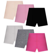 Load image into Gallery viewer, Tenpluszero 6 Pack Dance Shorts Girls Bike Short Breathable and Safety - 6 Colors (2T/3T)