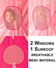 Load image into Gallery viewer, 5-Piece Princess Castle Girls Pop Up Play Tent & Dress Up Costume Bundle - Playhouse Gift for Girls & Toddler for Indoor & Outdoor Use with Pink Fairy Tale Carrying Bag & Glow in The Dark Stars