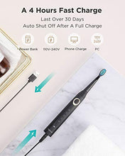 Load image into Gallery viewer, Fairywill Sonic Electric Toothbrush for Adults and Kids, ADA Accepted Whitening Clean, 8 Dupont Brush Heads & Travel Case, Soft Bristles, 5 Modes USB Rechargeable, 2 Mins Smart Timer 40,000 VPM Black