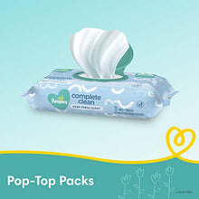 Load image into Gallery viewer, Baby Wipes, Pampers Complete Clean Scented Baby Diaper Wipes, 8X Pop-Top Packs and 8 Refill Packs for Dispenser Tub, 1152 Total Wipes (Packaging May Vary)