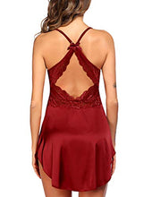 Load image into Gallery viewer, Avidlove Lingerie for Women Lace Chemise Sexy Nightgown Babydoll Sleepwear 2 Pack
