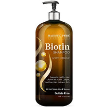 Load image into Gallery viewer, Majestic Pure Biotin Shampoo for Hair Growth - Volumizing Shampoo for Hair Loss - with DHT-3 Blocker - Hydrating & Nourishing - Sulfate Free, for Men & Women - Thin Hair Shampoo - 16 fl oz