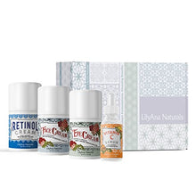 Load image into Gallery viewer, LilyAna Naturals Skincare Gift Set - Retinol Cream, Vitamin C Serum, Eye Cream and Face Cream Moisturizer - Anti Aging Skin Care Sets for Women