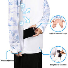 Load image into Gallery viewer, Palmyth Fishing Shirt for Men Long Sleeve Sun Protection UV UPF 50+ T-Shirts with Pocket (Mayfly, Medium)