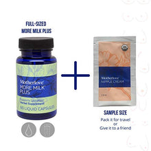 Load image into Gallery viewer, Motherlove More Milk Plus (60 ct. + Bonus Nipple Cream Sample) Herbal Galactagogue Breastfeeding Supplement to Support Nursing & Pumping Moms’ Milk Supply