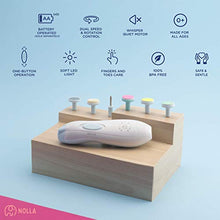 Load image into Gallery viewer, Nolla Kids Baby Nail Trimmer Electric - Electric Nail File Baby - Baby Nail File - Safe Baby Nail Clippers Manicure Set - Trim Polish Grooming Kit For Infant Newborn Toddler Adult Toes and Fingernails