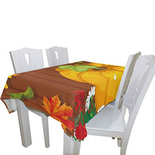 Load image into Gallery viewer, ALAZA Autumn Harvest Garden Pumpkins Leaves Tablecloth,Washable Tablecloth,54 x 90 Inch Oblong/Rectangle Tablecloth for Family Dinner,Indoor or Outdoor Parties