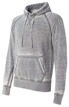 Load image into Gallery viewer, Vintage Distressed Pullover Hooded Sweatshirt- Dark Smoke Gray