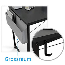 Load image into Gallery viewer, Computer Desk 31” Home Office Desk, Writing Desk Laptop Table with Storage Bag and Headphone Hook, Simple Study Desks for Bedroom, Home, Office