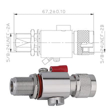 Load image into Gallery viewer, Coaxial N Type Lightning Arrestor 0 to 6 GHz (N-Male/N-Female) 50ohm,Protects 3G, 4G, LTE,GPS, 2.4GHz /5GHz Wi-Fi, 900MHz, Ham Other Outside Antennas